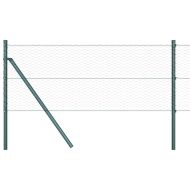 Оградa с колчета Сив 0.6 x 50 м Покрит със PVC стомана