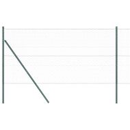 Оградa с колчета Сив 1 x 50 m Покрит със PVC стомана