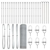 Стълб за ограда. Сребрист 50 x 0,8 м (13 мм мрежа) Стомана