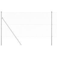 Оградa с колчета Сребрист 1.4 x 50 m Покрит със PVC стомана