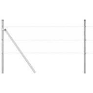 Оградa с колчета Сребрист 0.4 x 100 м Покрит със PVC стомана