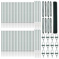 Оградa с колчета Зелен 1.2 x 100 m Покрит със PVC стомана