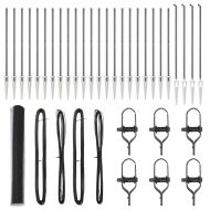 Оградa с колчета Сив 1.2 x 50 m Покрит със PVC стомана