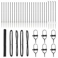 Оградa с колчета Сив 1.6 x 50 m Покрит със PVC стомана