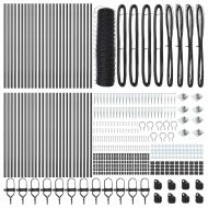 Оградa с колчета Сив 0.4 x 100 м Покрит със PVC стомана