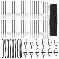 Оградa с колчета Сив 0.5 x 100 м Покрит със PVC стомана