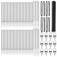 Оградa с колчета Сив 1.2 x 100 m Покрит със PVC стомана