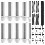 Оградa с колчета Сив 1.4 x 100 m Покрит със PVC стомана