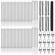 Оградa с колчета Сив 1.5 x 100 м Покрит със PVC стомана