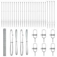 Оградa с колчета Сребрист 1.5 x 50 m Покрит със PVC стомана