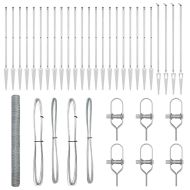 Оградa с колчета Сребрист 1.6 x 50 m Покрит със PVC стомана