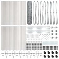 Оградa с колчета Сребрист 0.6 x 100 м Покрит със PVC стомана
