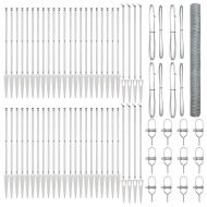 Оградa с колчета Сребрист 1.6 x 100 m Покрит със PVC стомана