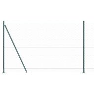 Оградa с колчета Зелен 1.5 x 10 m Покрит със PVC стомана