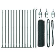 Оградa с колчета Зелен 0.5 x 25 м Покрит със PVC стомана