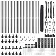 Оградa с колчета Сив 1.2 x 50 m Покрит със PVC стомана