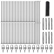 Оградa с колчета Сив 0.8 x 100 м Покрит със PVC стомана