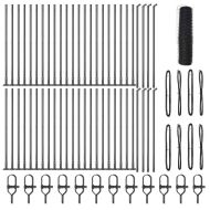 Оградa с колчета Сив 1 x 100 m Покрит със PVC стомана