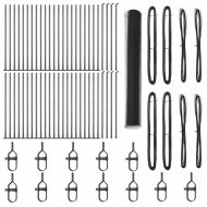 Оградa с колчета Сив 1.2 x 100 m Покрит със PVC стомана