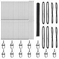 Оградa с колчета Сив 1.4 x 100 m Покрит със PVC стомана