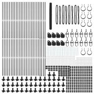 Оградa с колчета Сив 1.5 x 100 м Покрит със PVC стомана