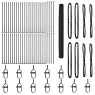 Оградa с колчета Сив 1.6 x 100 m Покрит със PVC стомана