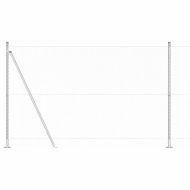 Оградa с колчета Сребрист 1.6 x 10 m Покрит със PVC стомана