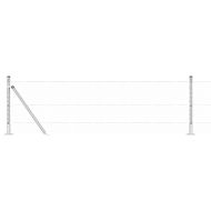 Оградa с колчета Сребрист 0.6 x 25 м Покрит със PVC стомана