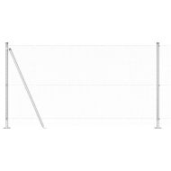 Оградa с колчета Сребрист 1.2 x 25 m Покрит със PVC стомана