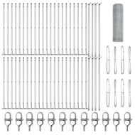 Оградa с колчета Сребрист 0.5 x 100 м Покрит със PVC стомана