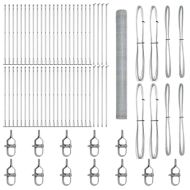 Оградa с колчета Сребрист 1.6 x 100 m Покрит със PVC стомана