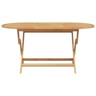 Комплект за хранене в градината 5 pcs Кафяво Тиково дърво масив