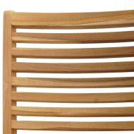 Комплект за хранене в градината 5 pcs Кафяво Тиково дърво масив