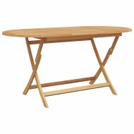 Комплект за хранене в градината 7 pcs Кафяво Тиково дърво масив