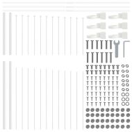 Градска ограда Бяло 510 x 175 см Прахово боядисана стомана