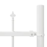 Градска ограда Бяло 1360 x 150 см Прахово боядисана стомана