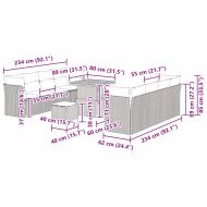 Градински Софа Комплект 11 pcs Бежово полиратан