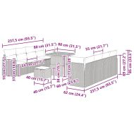 Градински Софа Комплект 11 pcs Черно полиратан