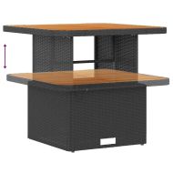 Градински Софа Комплект 12 pcs Черно полиратан