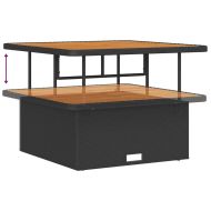 Градински Софа Комплект 12 pcs Черно 100 x 100 x 71 cm