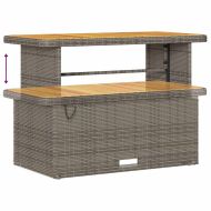 Градински Софа Комплект 13 pcs Сив 110 x 55 x 71 см