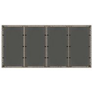 Комплект за хранене в градината 7 pcs Сив полиратан