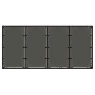 Комплект за хранене в градината 9 pcs Черно полиратан