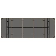 Комплект за хранене в градината 9 pcs Сив Полиратан