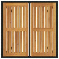 Комплект за хранене в градината 3 pcs Черно полиратан