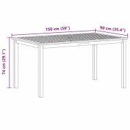 Комплект за хранене в градината 7 pcs Черно Полиратан