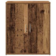 Служебен шкаф 2 pcs Старо дърво 60 x 31 x 70 см Инженерно дърво