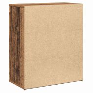 Служебен шкаф 2 pcs Старо дърво 60 x 31 x 70 см Инженерно дърво