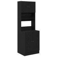 Кухненски шкаф Черен дъб 60 x 50 x 180 см Инженерно дърво