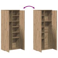 Висока масичка дъб артизан 80 x 35 x 180 см Инженерно дърво